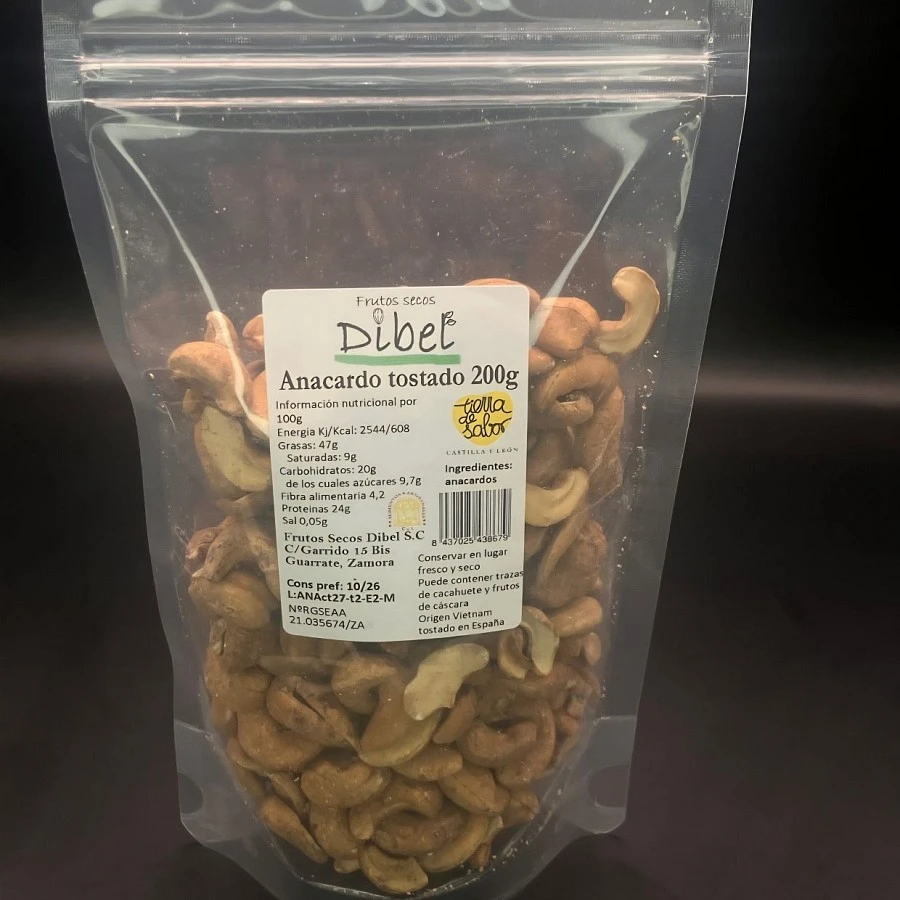 Anacardo tostado 200grs