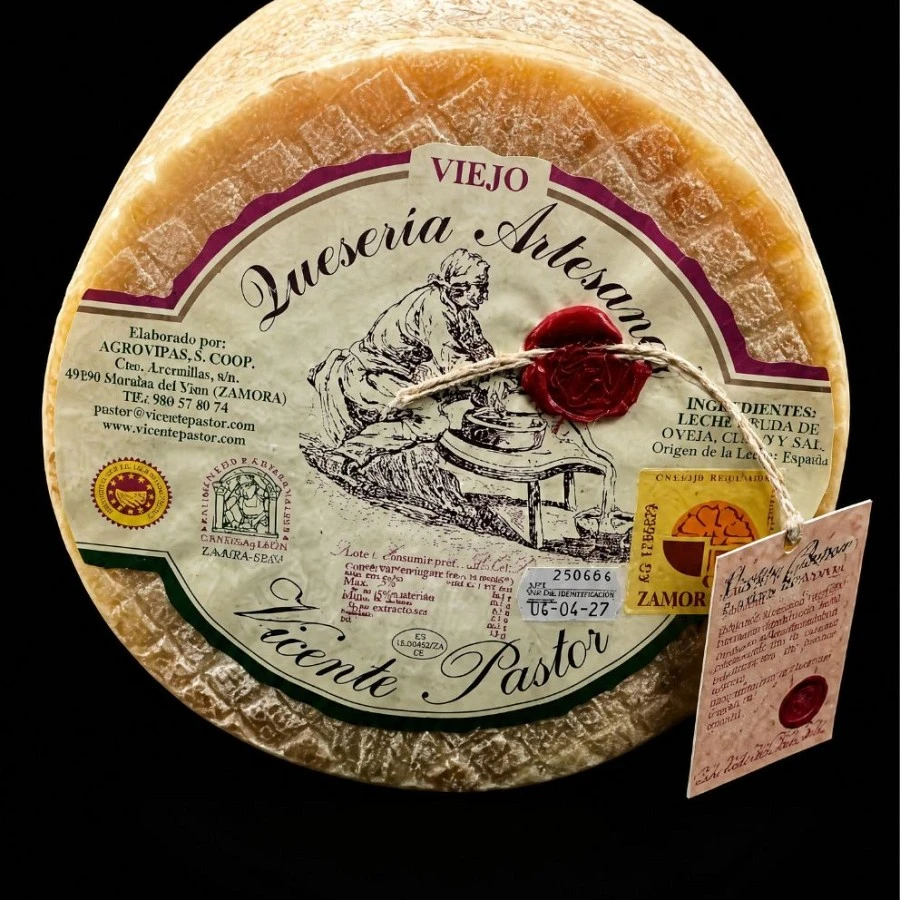 Queso Vicente Pastor Leche Cruda de oveja D.O. Queso Zamorano